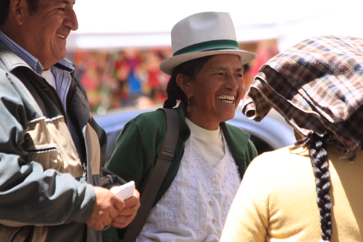 Indigenous ladies of Ecuador